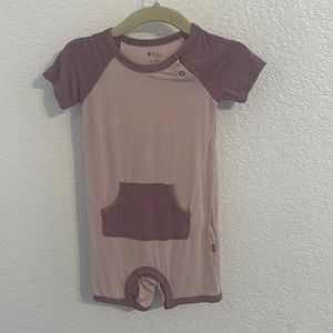 Kyte Baby Snap Short Sleeve Romper Colorblock 12-18